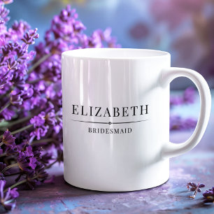 Minimalistische bruidsmeisje geschenken Elegante m Koffiemok
