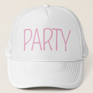 Minimalistische bruidsmeisjes feesthoed trucker pet