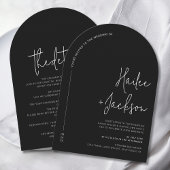 Minimalistische bruiloft All-in-One Modern Stijlvo Kaart