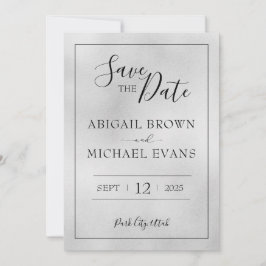 Minimalistische bruiloft Bewaar de datum Save The Date