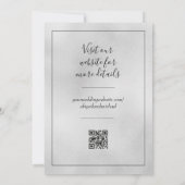 Minimalistische bruiloft Bewaar de datum Save The Date (Achterkant)