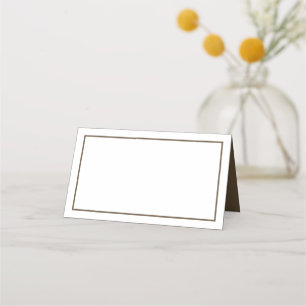 Minimalistische bruiloft Bruin Witte Modern