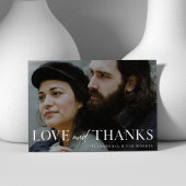 Minimalistische bruiloft | Eenvoudig en chique ont Bedankkaart