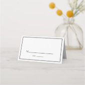 Minimalistische bruiloft | Elegant zwart-wit (Voorkant)