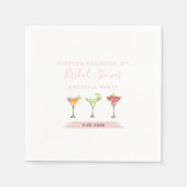 Minimalistische Bruiloft Feest Cocktailparty Papie Servet (Voorkant)