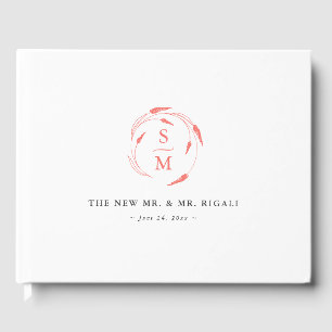 Minimalistische bruiloft gast boek ideeën