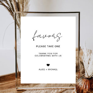 Minimalistische bruiloft gunsten Boho Vrijgezellen Poster