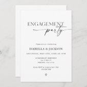 Minimalistische bruiloft kaart (Voorkant / Achterkant)