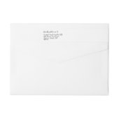 Minimalistische bruiloft moderne kalligrafie gast (Achterkant)