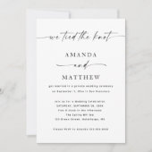 Minimalistische bruiloft - post bruiloft kaart (Voorkant)