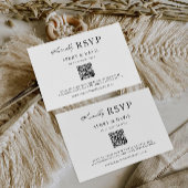 Minimalistische bruiloft RSVP Kaart Sjabloon
