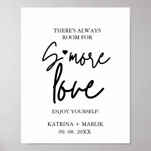 Minimalistische bruiloft's meer liefde station tek poster (Voorkant)