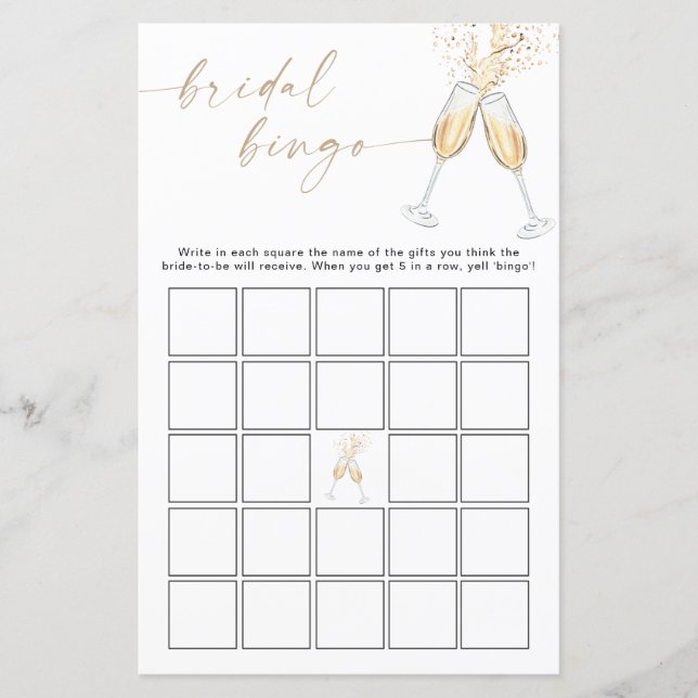 Minimalistische Bruiloftsbingo (Voorkant)
