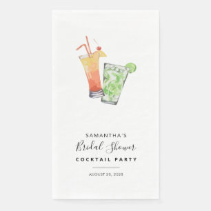 Minimalistische Bruiloftsfeest Cocktailparty Servet