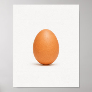 Minimalistische bruine eifotografieposter poster