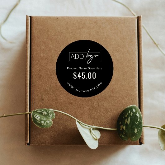 Minimalistische Business Logo Product Prijs Label 