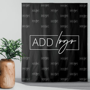 Minimalistische Business Logo Step Repeat Achtergr Wandkleed