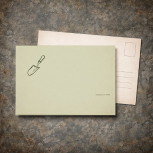 Minimalistische cadeau voor tuinliefhebbers briefkaart