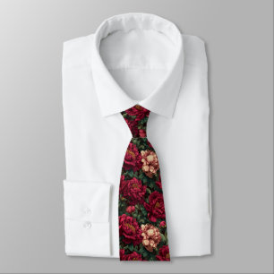 Minimalistische Cadeaus Voor Mannen Pioenrozen Stropdas