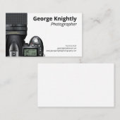 Minimalistische camerafotograaf visitekaartje (Voorkant / Achterkant)