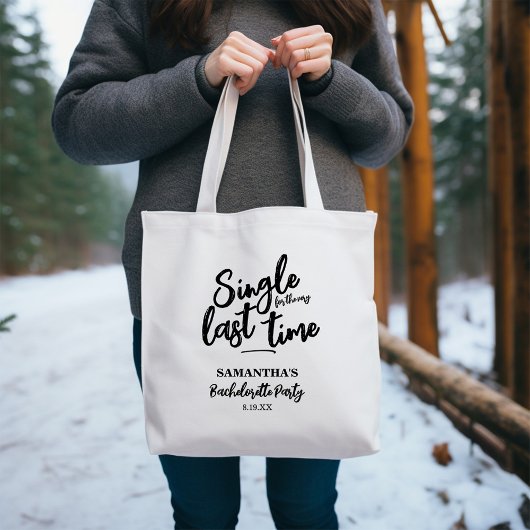 Minimalistische Canvas tas van de Bachelorette Par