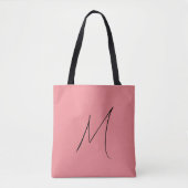 Minimalistische Canvas tas van Monogram (Voorkant)