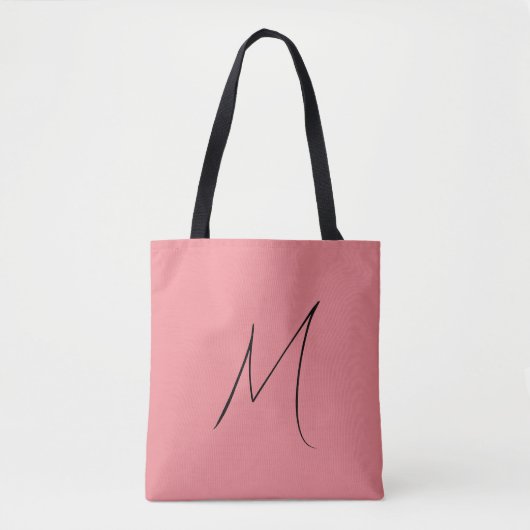 Minimalistische Canvas tas van Monogram (Voorkant)