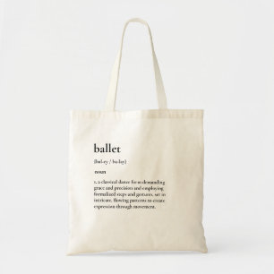 Minimalistische Canvas tas voor balletdefinitie