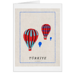 Minimalistische Cappadocia Poster - Türkiye Souven