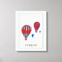 Minimalistische Cappadocia Poster - Türkiye Souven