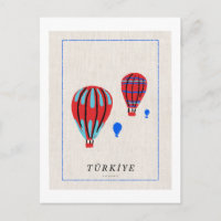 Minimalistische Cappadocia Poster - Türkiye Souven