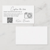 Minimalistische Capture The Love Kaart Sjabloon, Q (Voorkant / Achterkant)