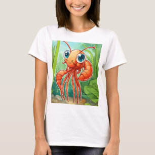 "Minimalistische Cartoon Cancer Sticker Design T-s T-shirt
