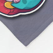 Minimalistische cartoon fleece deken (Hoek)
