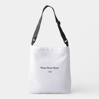 Minimalistische Cat Silhouette Canvas tas – Schatt