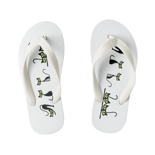 Minimalistische Cats Jongens Slippers - Cute Kitte Kinder Teenslippers (Voetbed)