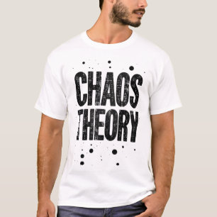 Minimalistische Chaos Theorie Typografie T-shirt
