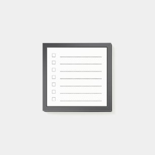 Minimalistische checklist post-it® notes