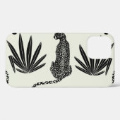 Minimalistische cheetah illustratie  Case-Mate iPhone case (Achterkant (horizontaal))