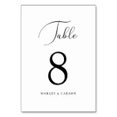 Minimalistische Chic Calligraphy Script Wedding Kaart (Voorkant)