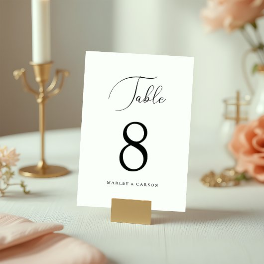 Minimalistische Chic Calligraphy Script Wedding Kaart