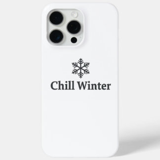 Minimalistische Chill Winter Sneeuwvlok iPhone 15  Pro Max Hoesje