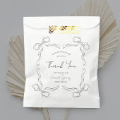 Minimalistische chique handgetekende zakelijke eve bedankzakje