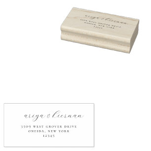 Minimalistische chique retouradres Rubberstempel