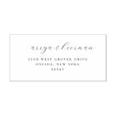 Minimalistische chique retouradres Rubberstempel Rubberstempel (Afrduk)