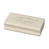 Minimalistische chique retouradres Rubberstempel Rubberstempel (Stempel)