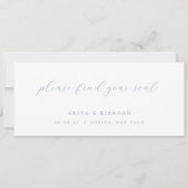 Minimalistische chique trouwtafel zit Kaart header (Voorkant)