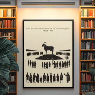 Minimalistische Christelijke muurkunst – Bijbelver Poster