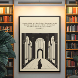 Minimalistische Christelijke muurkunst – Bijbelver Poster
