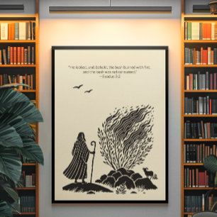 Minimalistische Christelijke muurkunst – Bijbelver Poster